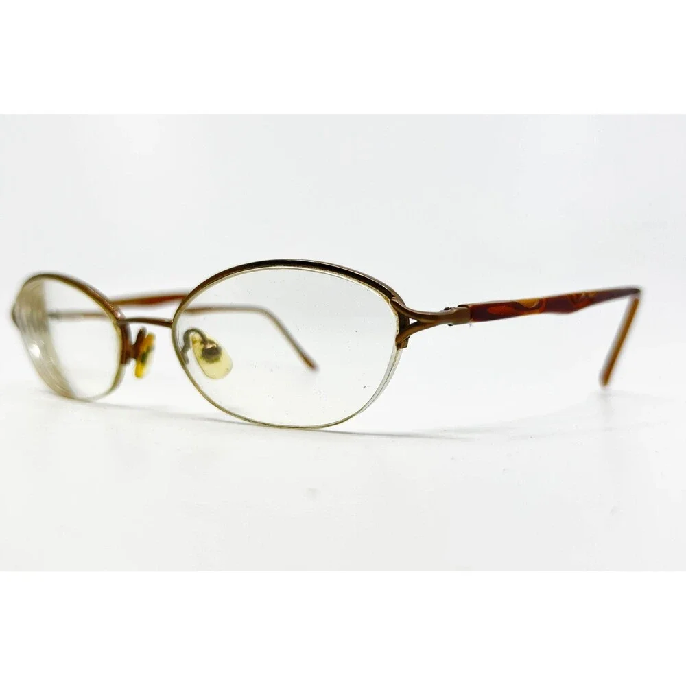 Liz Claiborne Eyeglasses Womens Brown L266 Oval Full Rim Frames 135
